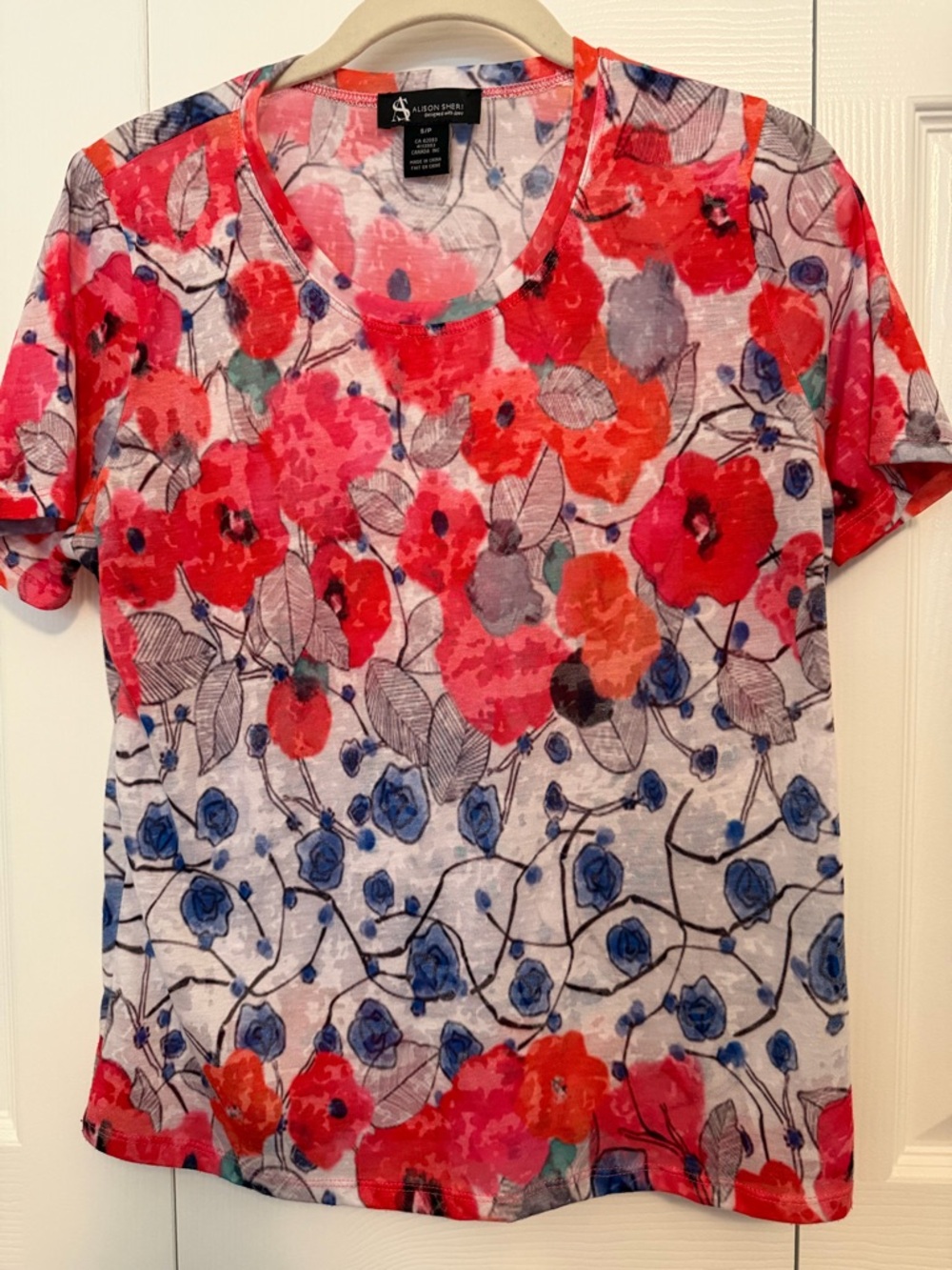 Alison Sheri Floral Short Sleeve Tee